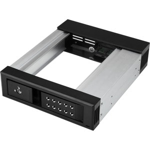 StarTech.com HSB1SATSASBA. Grösse: 13,3 cm (5.25"), Typ: Carrier Panel, Produktfarbe: Schwarz. Breite: 146 mm, Tiefe: 179 