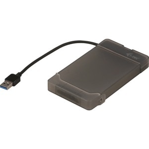 i-tec MySafe Drive Enclosure - USB 3.0 Host Interface External - Black - 1 x Total Bay - 1 x 2.5" Bay - Plastic