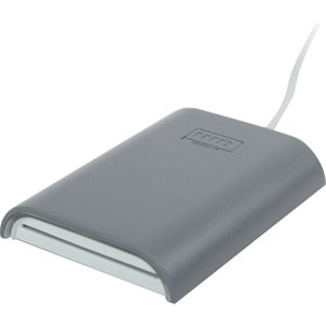 HID Dual Interface Contact and Contactless Smart Card Reader - Contact/Contactless - Cable - USB - Gray - TAA Compliant