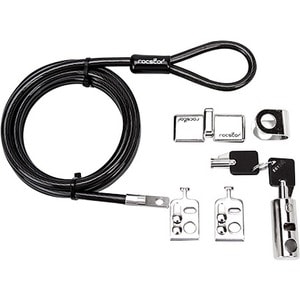 Rocstor Rocbolt Desktop and Peripherals Security Locking Kit with 8' Cable and Key Lock - (2) Keys - 8 ft (2.5m) - SECURIT