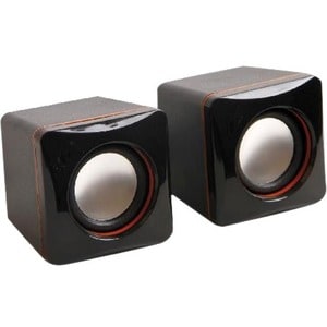 Système de Haut-Parleurs MCL HP-USB2/4 - 4 W RMS - Noir - Fréquence 30 Hz à 20 kHz - 2