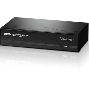 ATEN VanCryst VS134A Signal Splitter - Metal - 2048 x 1536 - 450 MHz Maximum Video Bandwidth - 30 m Maximum Operating Dist