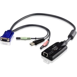 ATEN KA7176 Mini-phone/RJ-45/USB/VGA KVM Cable - 1 - Cable for KVM Switch - First End: 1 x RJ-45 Network - Female - Second