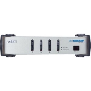 ATEN VanCryst VS461 Video Switchbox - 1920 x 1200 - WUXGA - 4 Input Device - 1 Display - 4 x DVI In - 1 x DVI Out