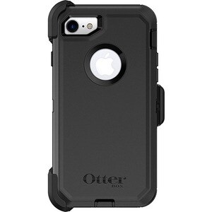 OtterBox Defender Rugged Carrying Case (Holster) Apple iPhone 7, iPhone 8, iPhone SE 2, iPhone SE 3 Smartphone - Black - D