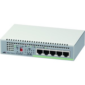 Allied Telesis Switch Ethernet Allied Telesis CentreCOM GS910 AT-GS910/5 5 Porte - Gigabit Ethernet - 10/100/1000Base-TX - 2 Layer supportato - Coppia incrociata - Desktop