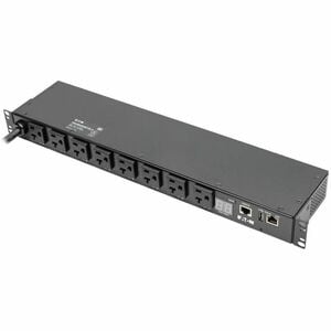 Eaton 1.9kW Single-Phase Switched PDU, LX Interface, 120V Outlets (8 5-15/20R), NEMA L5-20P/5-20P input, 12 ft. (3.66 m) C