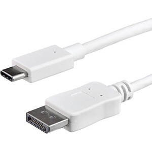 StarTech.com 1 m DisplayPort/Thunderbolt 3 Videokabel - 1 Stück - Cable for Audio-/Video-Gerät, Monitor, Workstation, Proj