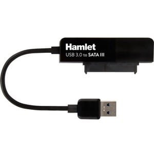 Hamlet Adattatore USB 3.0 5 Gbps per Hard Disk SATA III con Box per Hard Disk senza viti. Permette di collegare un Hard Di