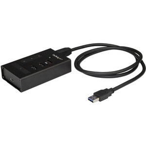 StarTech.com USB-Hub - USB 3.0 - Desktop - Schwarz - 4 Total USB Port(s) - 4 USB 3.0 Port(s) - Mac, PC, Linux, iPadOS, Chr