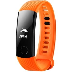Huawei Honor Band 3 Smart Band - Orange Body Color - Heart Rate Monitor - Smart Alarm, Calendar, Clock Display, Text Messa