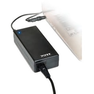 Port 90 W AC Adapter - Universal Adapter - USB - For Notebook, MacBook - 230 V AC Input - 5 V DC, 9 V DC, 12 V DC, 15 V DC