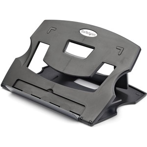 StarTech.com Portable Laptop Stand - Adjustable. Product type: Laptop stand, Product colour: Black, Material: Plastic. Til