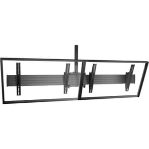 Supporto da soffitto ITB per Monitor - Nero - 2 Schermo/i supportato/i - 139,7 cm (55") Supporto schermo