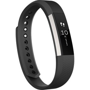 Fitbit Alta Smart Band - Black Body Color - Elastomer, Stainless Steel Body Material - Accelerometer - Calendar, Silent Al