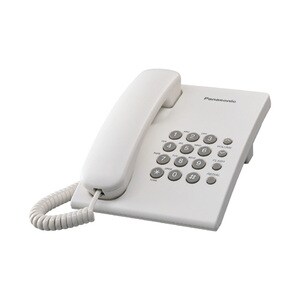 Panasonic KX-TS500EXW Standard Phone - 1 x Phone Line - Speakerphone