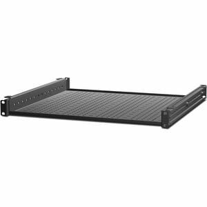 APC by Schneider Electric 1U Rack Shelf - 482.60 mm Rack Width - Black - 113.40 kg Maximum Weight Capacity
