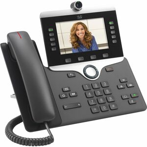 Cisco 8845 IP Phone - Corded - Corded - Bluetooth - Wall Mountable, Tabletop - Charcoal - TAA Compliant - 5 x Total Line -