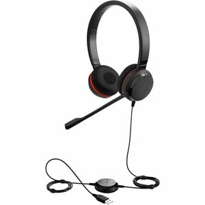 Jabra EVOLVE 30 II UC Stereo Com fios Headset Estéreo Fone de ouvido - Preto - Binaural - Supra-aural - Cancelamento de ru