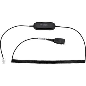 Jabra GN1218 2 m Cabo telefónico - 1 - Cable for Telefone, Fone de ouvido, Microfone - Preto