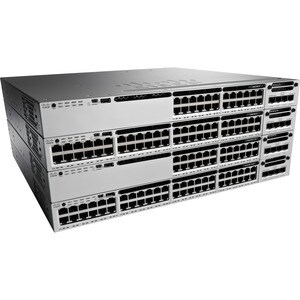 Cisco Catalyst 3850 WS-C3850-12XS Gerenciável Comutador de camada 3 - Ethernet de 10 Gigabit - 10GBase-X - Recondicionado 