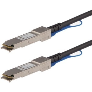 StarTech.com 1m 40G QSFP+ to QSFP+ Direct Attach Cable for HPE JG326A 40GbE QSFP+ Copper DAC 40 Gbps Low Power Active Twin