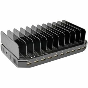 Tripp Lite 10-Port USB Charging Station with Adjustable Storage, 12V 8A 96W - 5 V DC/2.40 A Output