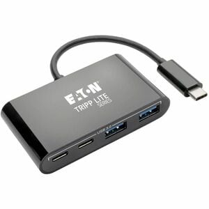 Eaton Tripp Lite Series 4-Port USB-C Hub, USB 3.x (5Gbps), 2x USB-A, 2x USB-C, Black - USB Type C - External - 4 USB Port(