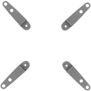 Amer Mounts AMRV100A Mounting Adapter for Flat Panel Display - Silver - 100 x 100, 200 x 100, 200 x 200 - VESA Mount Compa