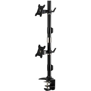 Amer Mounts AMR2CV Clamp Mount for Flat Panel Display - Black - Height Adjustable - 38.1 cm to 61 cm (24") Screen Support 