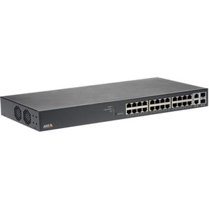 AXIS T8524 24 Ports Manageable Ethernet Switch - Gigabit Ethernet - 1000Base-X - 2 Layer Supported - Modular - 2 SFP Slots
