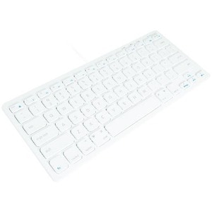 Macally Compact USB Wired Keyboard for Mac and PC - Cable Connectivity - USB Interface - 78 Key(s) - Multimedia Hot Key(s)