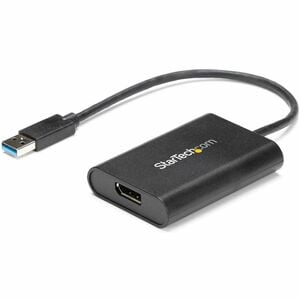 StarTech.com USB 3.0 to DisplayPort Adapter - 4K 30Hz - External Video & Graphics Card - Dual Monitor Display Adapter - Su