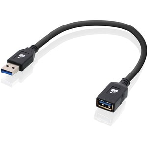 IOGEAR USB 3.0 Extension Cable Male to Female 12 Inch - 1 ft USB Data Transfer Cable for Hub, Docking Station, MAC, PC, Ke