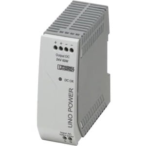 Perle UNO-PS/1AC/24DC/60W Power Supply - DIN Rail - 120 V AC, 230 V AC Input - 24 V DC Output - 60 W - 90% Efficiency