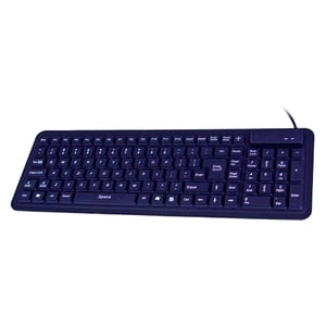 Seal Shield SEAL Glow 2 Keyboard - Cable Connectivity - USB Interface - White - Industrial Silicon Rubber Keyswitch - Comp