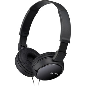 Sony MDR-ZX110/B Wired Over-the-head Binaural Stereo Headphone - Black - Supra-aural - 24 Ohm - 12 Hz to 22 kHz - 1.20 m C