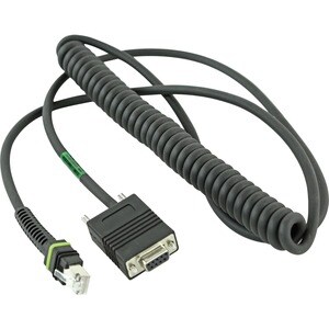 Zebra DB-9 Data Transfer Cable - 2.74 m DB-9 Data Transfer Cable for Barcode Scanner - First End: 9-pin DB-9 RS-232 Serial