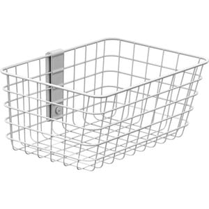 Ergotron Accessory Basket - Small - 2.27 kg Weight Capacity - 355.6 mm Length x 304.8 mm Width x 127 mm Height - White