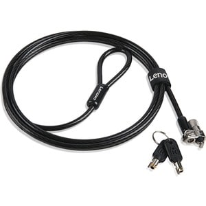 Lenovo Kensington MicroSaver 2.0 Cable Lock - 1.83 m Cable - Keyed Lock - Black - Carbon Steel - For Notebook