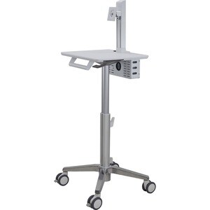 Ergotron StyleView Medical Trolley - TAA Compliant - Round Handle - 7.26 kg Capacity - 4 Casters - 101.60 mm Caster Size -