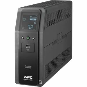 APC by Schneider Electric Back-UPS Pro BR1000MS 1.0KVA Tower UPS - Tower - 16 Hour Recharge - 3.70 Minute Stand-by - 120 V