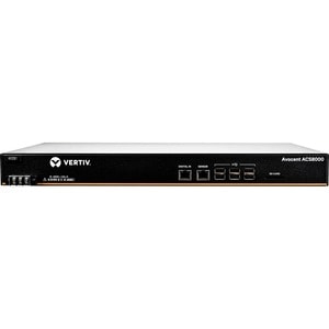 Avocent 8-Port ACS 8000 with single DC Power Supply - ACS8008SDC-400 - 1 GB - DDR3 SDRAM - Twisted Pair, Optical Fiber - 2
