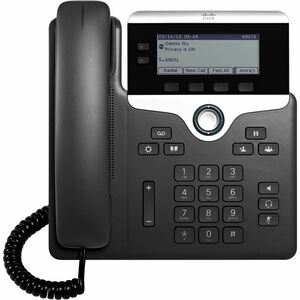 Cisco 7821 Telefone IP - Recondicionado - Montagem em parede, Tabletop - Carvão - 2 x Total Line - VoIP - Unified Communic