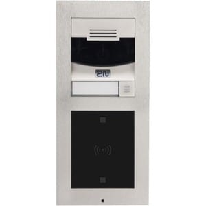 2N Main Unit With Camera - Single Button Arming - Access Control - Nickel