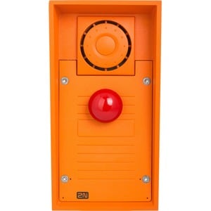 2N IP Safety - 1 Emergency Button, 10 W Loudspeaker - Cable - Flush Mount for Emergency, Building, Commercial Intercom, CC