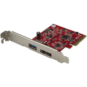 StarTech.com 2 Port USB 3.1 (10Gbps) + eSATA PCI Express Card - 1x USB-A + 1x eSATA - USB3.1 PCIe Card eSATA Card - USB3.1