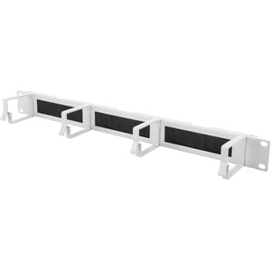 DIGITUS Professional Cable Routing - Light Grey - 1 Pack Pack - Cable Management Panel - 1U Rack Height x 19" Panel Width 