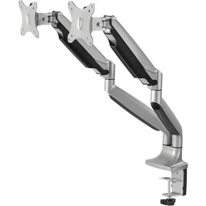 SIIG High Premium Aluminum Gas Spring Desk Mount - Dual Monitor - Fits 13" to 32" monitors - Max load 19.8Ibs(each) - 13" 