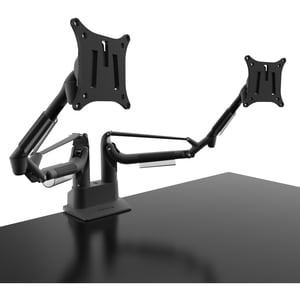 Kanto DMS2000 Desk Mount for Monitor - Black - 2 Display(s) Supported - 32" Screen Support - 36.38 lb Load Capacity - 75 x